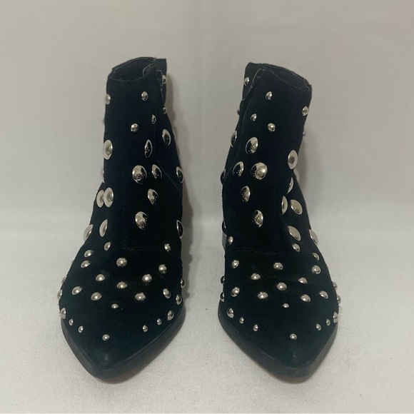 Kenneth Cole Barston Ankle studded booties genuine suede leather size 5 LIKE NEW - Picture 8 of 9